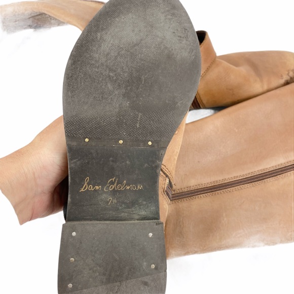 Sam Edelman Tan Camel Knee High Riding Equestrian Boots 7.5 - Picture 6 of 6